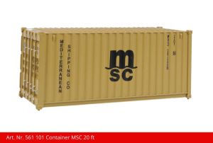 Container 20 ft MSC gelb - Kiss Schweiz 561101 Spur 1